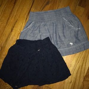 2 Abercrombie Kids Large Skirts